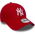 new-era-mlb-new-york-yankees-39thirty-classic-rote-gebogene-kappe