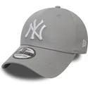 cappellino-grigio-curvo-39thirty-classic-regolabile-dei-new-york-yankees-mlb-di-new-era