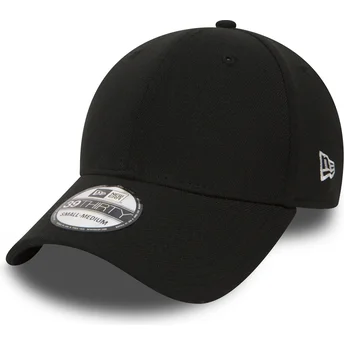 New Era Curved Brim 39THIRTY Basic Flag Black Fitted Cap