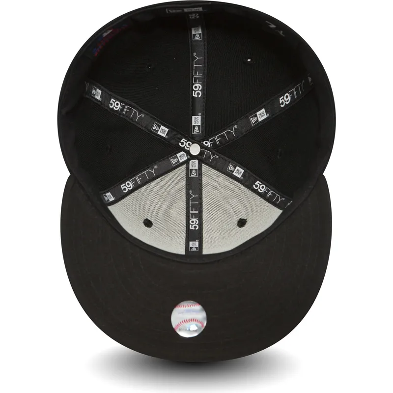 schwarze-enganliegende-59fifty-essential-flatcap-der-los-angeles-dodgers-mlb-von-new-era