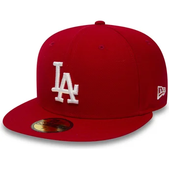  New Era MLB Los Angeles Dodgers Gorra ajustada negra con blanco  59FIFTY : Deportes y Actividades al Aire Libre