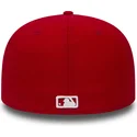 cappello-piatto-rosso-chiuso-59fifty-essential-dei-los-angeles-dodgers-mlb-di-new-era