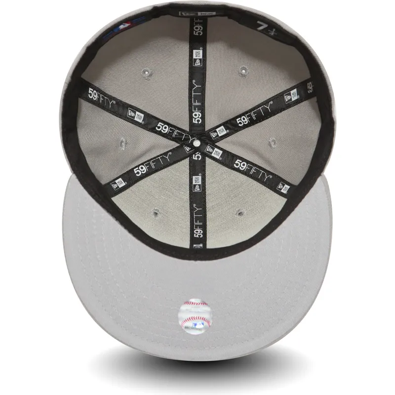 cappello-piatto-grigio-regolabile-59fifty-essential-dei-los-angeles-dodgers-mlb-di-new-era