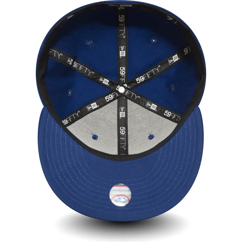 Gorra plana azul marino ajustada 59FIFTY Laurel Sidepatch de New York  Yankees MLB de New Era