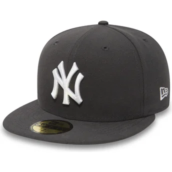 new-era-mlb-new-york-yankees-59fifty-essential-angepasste-flache-steinmutze