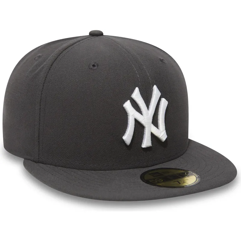 flache-steingraue-angepasste-59fifty-essential-kappe-der-new-york-yankees-mlb-von-new-era