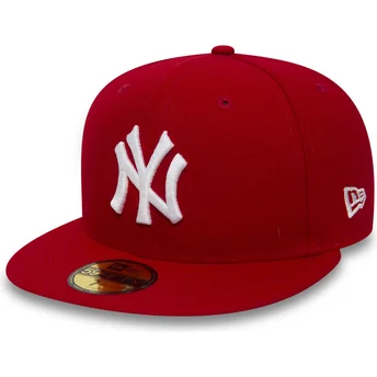 Gorra plana negra ajustada 59FIFTY Essential de New York Yankees