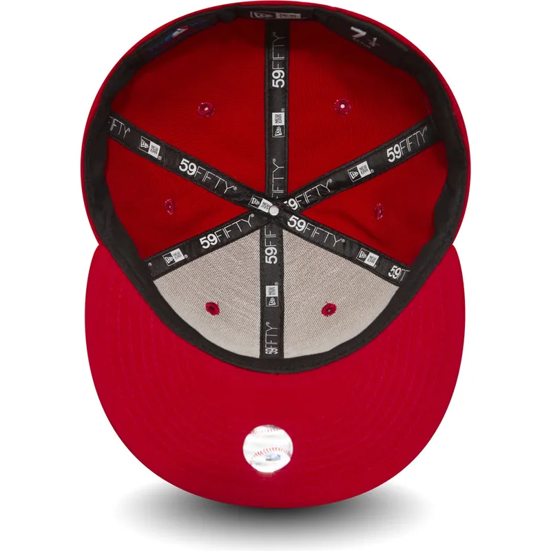czerwona-dopasowana-czapka-z-daszkiem-59fifty-essential-new-york-yankees-mlb-new-era