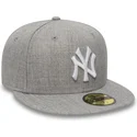 new-era-flat-brim-9fifty-essential-new-york-yankees-mlb-grey-fitted-cap