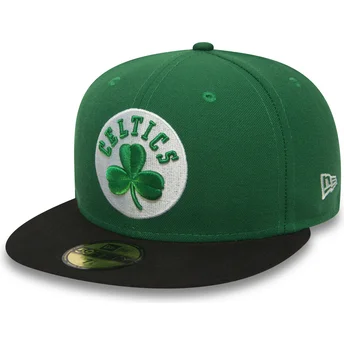 new-era-flat-brim-59fifty-essential-boston-celtics-nba-green-fitted-cap