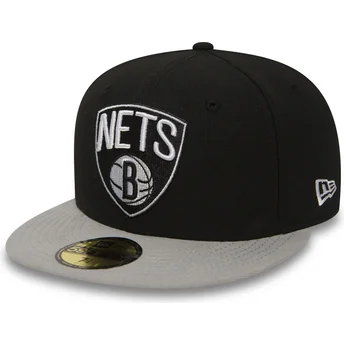 new-era-flat-brim-59fifty-essential-brooklyn-nets-nba-black-fitted-cap