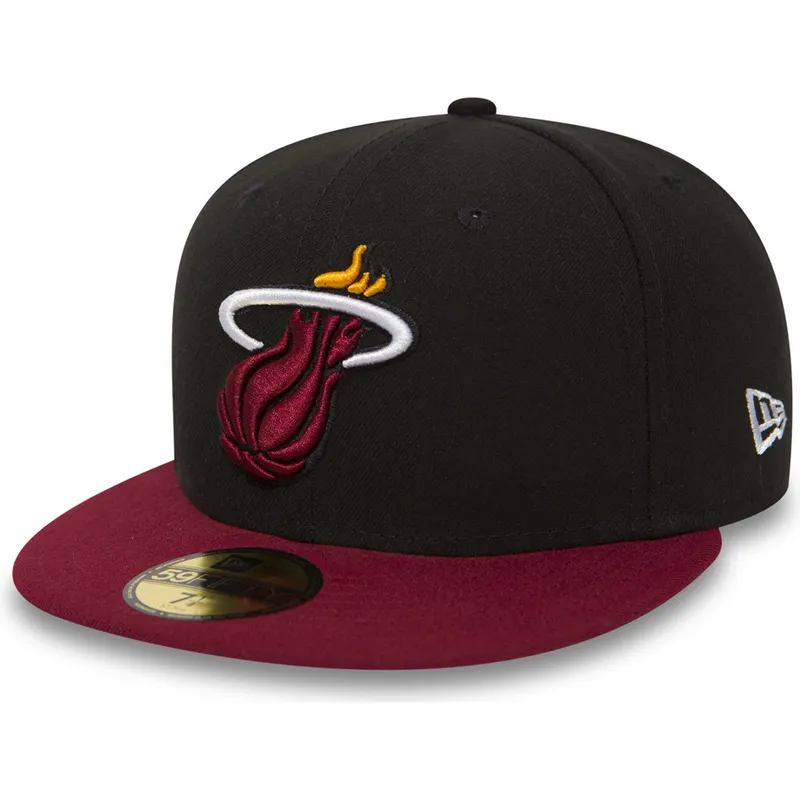 mutzen-flach-schwarz-angepasst-59fifty-essential-der-miami-heat-nba-von-new-era