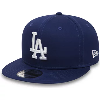 Casquette plate bleue snapback 9FIFTY Essential Los Angeles Dodgers MLB New Era