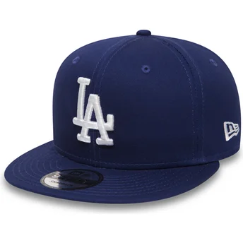 los-angeles-dodgers-mlb-9fifty-essential-verstellbare-blaue-flat-cap-von-new-era