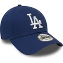 new-era-curved-brim-9forty-essential-los-angeles-dodgers-mlb-blue-adjustable-cap