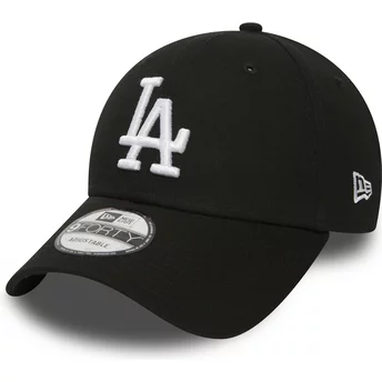 New Era Curved Brim 9FORTY Essential Los Angeles Dodgers MLB Adjustable Cap schwarz