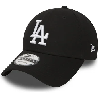 svart-justerbar-kurvad-keps-9forty-essential-fran-los-angeles-dodgers-mlb-av-new-era