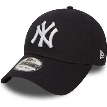 new-era-curved-brim-9forty-essential-new-york-yankees-mlb-navy-blue-adjustable-cap