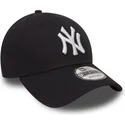 new-era-curved-brim-9forty-essential-new-york-yankees-mlb-navy-blue-adjustable-cap