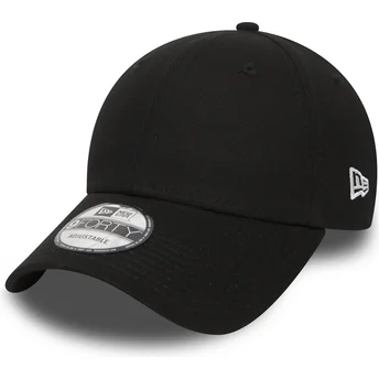 Gorra curva negra ajustable 9FORTY Basic Flag de New Era