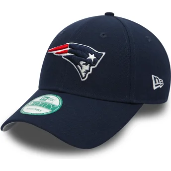 new-era-curved-brim-9forty-the-league-new-england-patriots-nfl-navy-blue-adjustable-cap