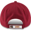 czerwona-zakrzywiona-regulowana-czapka-9forty-the-league-cleveland-cavaliers-nba-od-new-era