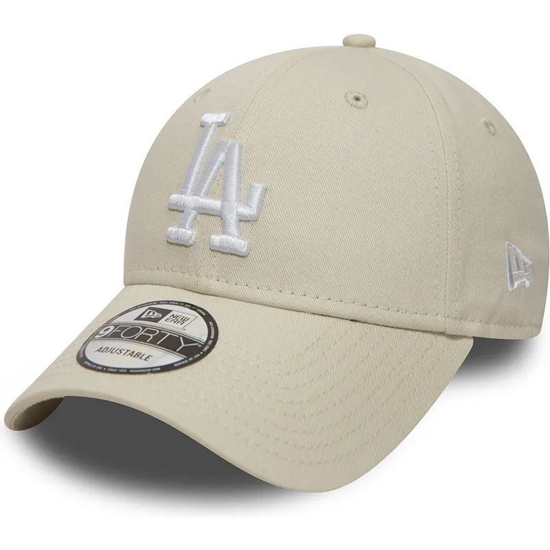mutzen-gebogen-weiss-verstellbares-band-roto-9forty-essential-der-los-angeles-dodgers-mlb-von-new-era