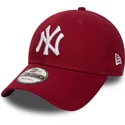 new-era-curved-brim-9forty-essential-new-york-yankees-mlb-cardinal-red-adjustable-cap