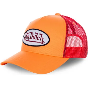 von-dutch-fresh03-orange-and-red-trucker-hat