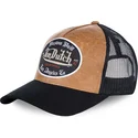 von-dutch-grl-brown-and-black-trucker-hat