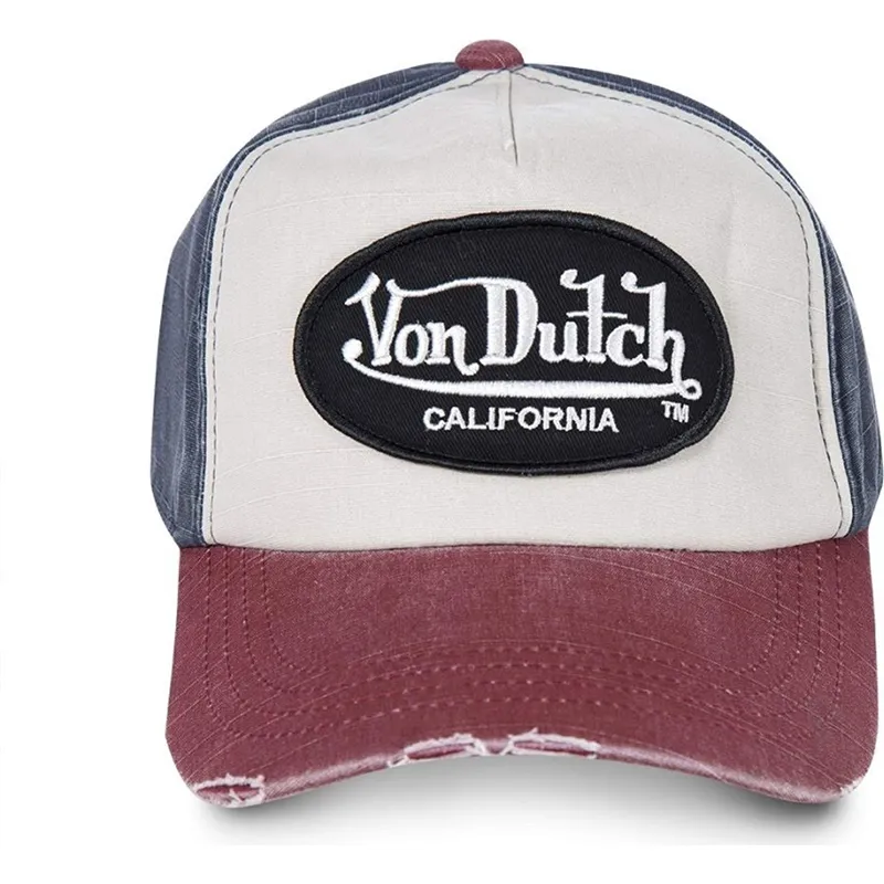 weisse-blaue-und-rote-verstellbare-curved-cap-jackbwr-von-von-dutch