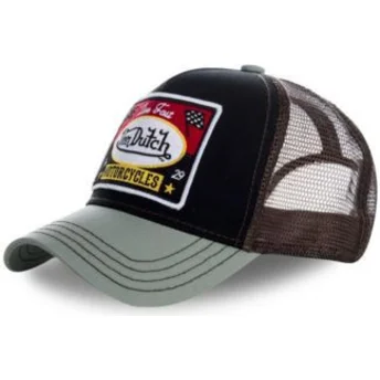Von Dutch SQUARE18 schwarz-graue Trucker-Kappe