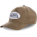 verstellbare-braune-curve-kappe-suede4-von-von-dutch