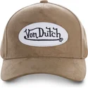 verstellbare-braune-curve-kappe-suede4-von-von-dutch
