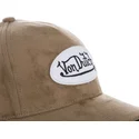 verstellbare-braune-curve-kappe-suede4-von-von-dutch