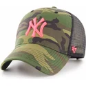 mutzen-gebogen-tarnung-snapback-rosa-der-new-york-yankees-mlb-von-47-brand