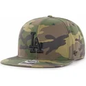 flache-camouflage-snapback-kappe-mit-schwarzem-los-angeles-dodgers-mlb-logo-captain-grove-von-47-brand