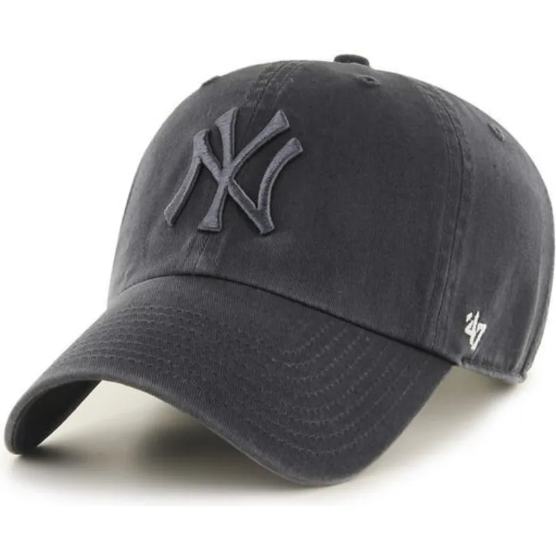 mutzen-gebogen-grau-verstellbares-band-der-new-york-yankees-mlb-von-47-brand