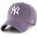 casquette-courbee-violette-new-york-yankees-mlb-clean-up-47-brand
