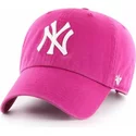 casquette-courbee-rose-orchidee-new-york-yankees-mlb-clean-up-47-brand