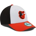 new-era-curved-brim-9forty-the-league-baltimore-orioles-mlb-white-black-and-orange-adjustable-cap