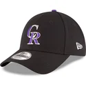 new-era-curved-brim-9forty-the-league-colorado-rockies-mlb-black-adjustable-cap