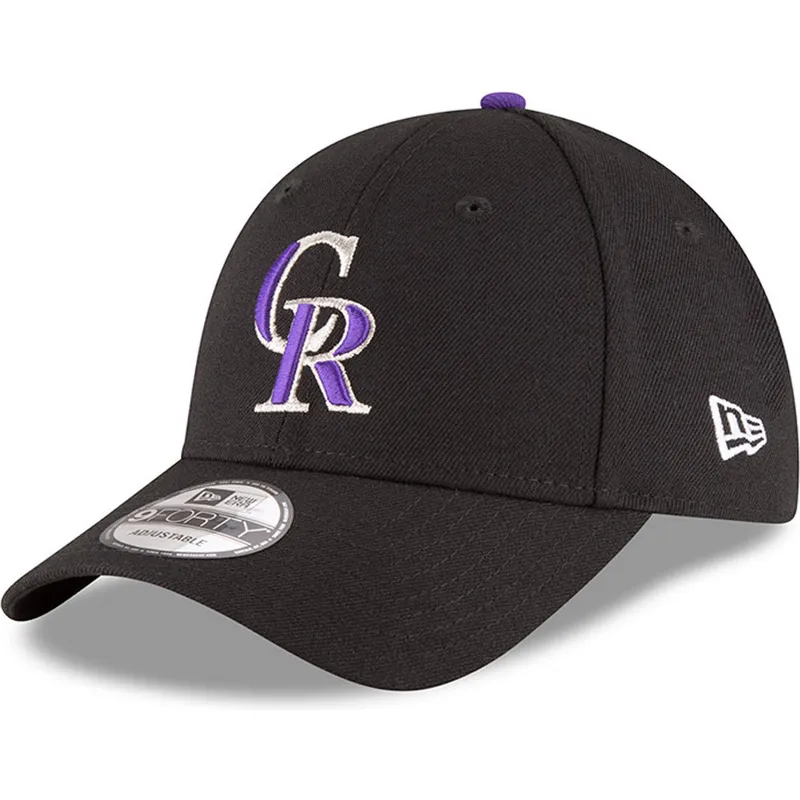 schwarze-verstellbare-gebogene-kappe-9forty-the-league-der-colorado-rockies-mlb-von-new-era