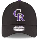 new-era-curved-brim-9forty-the-league-colorado-rockies-mlb-black-adjustable-cap