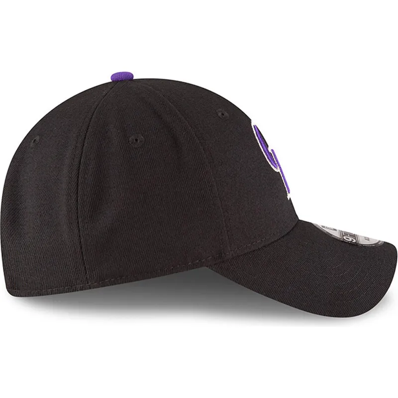 schwarze-verstellbare-gebogene-kappe-9forty-the-league-der-colorado-rockies-mlb-von-new-era