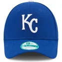 new-era-curved-brim-9forty-the-league-kansas-city-royals-mlb-blue-adjustable-cap