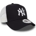 truckerkeps-marinbla-clean-a-frame-2-fran-new-york-yankees-mlb-av-new-era