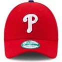 casquette-courbee-rouge-ajustable-9forty-the-league-philadelphia-phillies-mlb-new-era