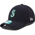 new-era-curved-brim-9forty-the-league-seattle-mariners-mlb-navy-blue-adjustable-cap