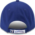 new-era-curved-brim-9forty-the-league-texas-rangers-mlb-adjustable-cap-blau